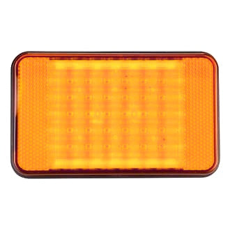 LED Indicator Lamp 9-32V Amber Replacement Module 167x102mm Rect