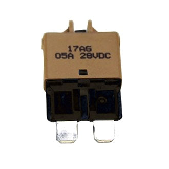 Circuit Breaker Blade (ATC) 28VDC 25A Manual Reset Type III White