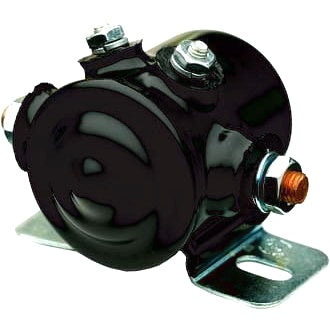 Solenoid 24V 65A N/O Continuous Duty Metal Side Mount Plastic Coated