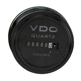 Gauge Hourmeter VDO 10-80V 52m m Black Bezel