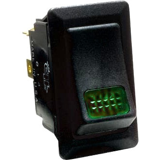 Switch Rocker 12V 25A ON/OFF Green Indicator