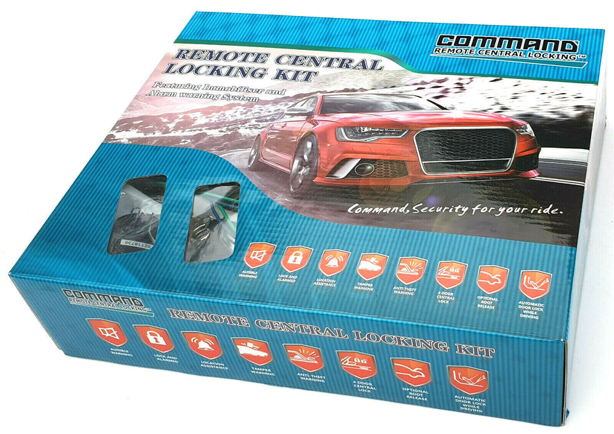 Command Remote Central Locking System Kit with Immobiliser - 4 Door