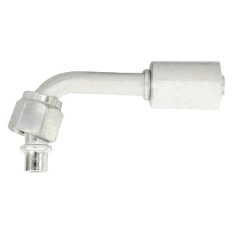 Steel Beadlock #6 Fitting 90 Degree Female O Ring .