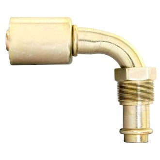 Steel Beadlock #10 Fitting 90 Degree Male O Ring Std .