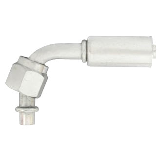 Steel Reduced Beadlock #10 Fitting 90 Degree Female O Ring