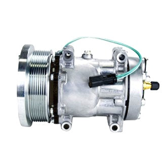 COMP Sanden 4301 CAT SD7H15 24V 8PV 133mm HOR GM Pad Direct Mount GK Head