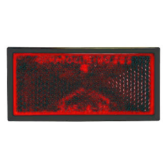 Reflector Red Rectangle Adhesi ve 86 X 42mm