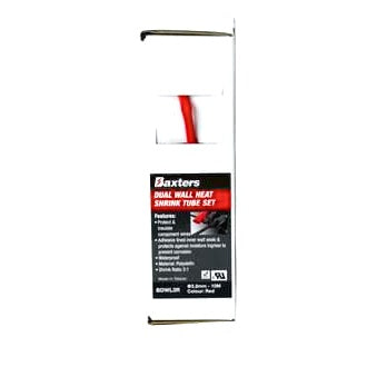 Heat Shrink Dual Wall 3mm Red Adhesive Lined 10m Box Dispenser 3:1 Shrink Ratio