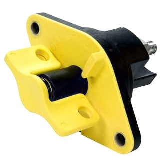 Battery Master Switch 12-32V 500A Single Pole N/O Lockable Yellow Handle