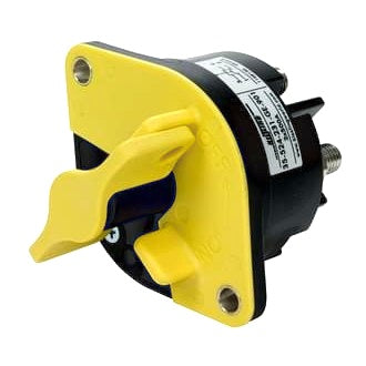 Battery Master Switch 12-32V 500A NO Contacts Double Pole with Lockable Yellow Handle