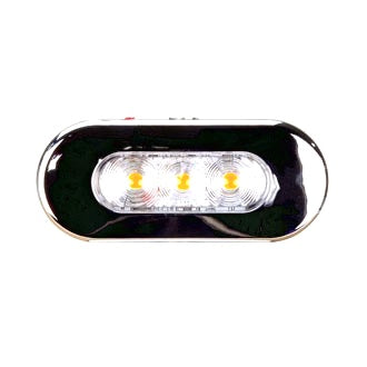 Clearance Light LED Red BR10 Series 10-30V 75x32x11mm Clear Lens Fixed Mount 0.5m