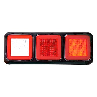 LED Rear Combination Lamp 10-30V Stop/Tail/Ind/Rev Glow Park 274x100mm