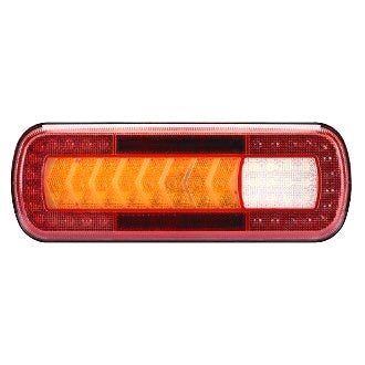 LED Rear Combination Lamp 10-30V Stop/Tail/Ind/Rev/Fog/ Ref 283x100mm Sequential Ind