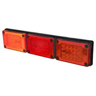 LED Rear Combination Lamp 10-30V Stop/Tail x 2/Ind Jumbo Triple Surface Mount 604x132mm