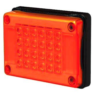 LED Indicator Lamp Amber 10-30V Jumbo Single Surface Mount 202x132mm