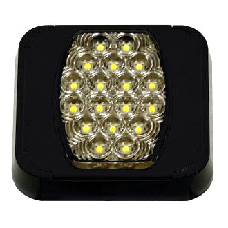 LED Reverse Lamp BR80 Series 10-30V 20 LED Rect 102 x 94mm White Lens Surface Mount