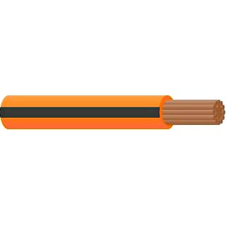 Single Core Cable 3mm Orange/Black Trace 100m