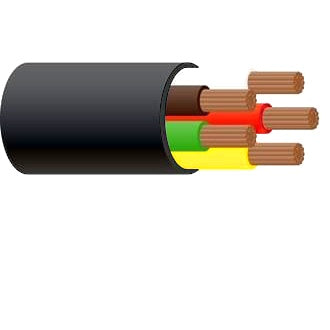 Trailer Cable 5 Core 3mm Black 100m