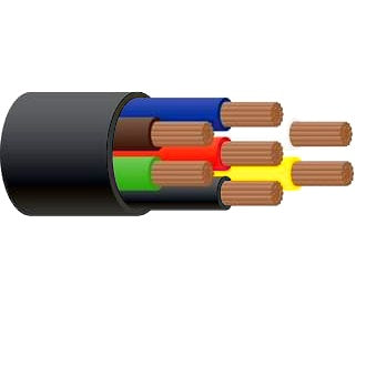 Trailer Cable 7 Core 3mm Black 100m