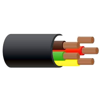 Trailer Cable 5 Core 4mm Black 100m