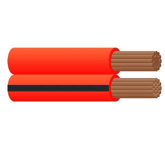 Twin Sheath Cable 4mm Red/Black 100m