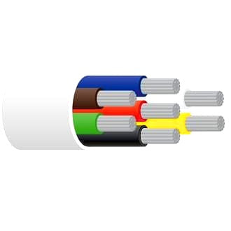 Trailer Cable Marine 7 Core 2.5mm White 50m