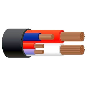 Trailer Cable 5 Core 8 B&S Red/White + 5mm Blue 3mm Red 3mm Violet 50m