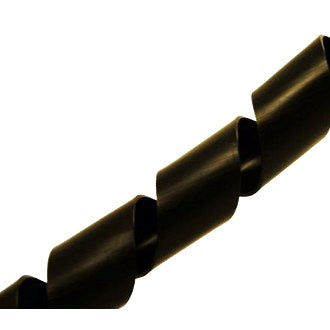 Spiroll Tubing 24mm 10m Roll Black
