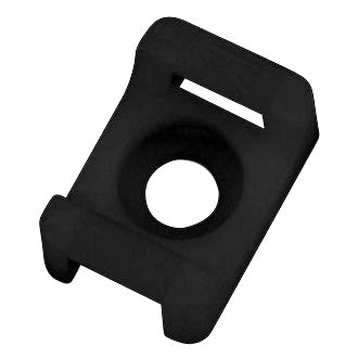 Cable Tie Mount Black Pkt 100