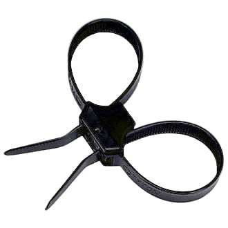 Nylon Cable Ties Black 489mm x 12.7mm Dual Clamp Pkt 50