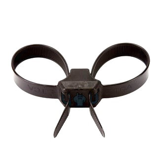 Nylon Cable Ties Black Pkt 50 330mm x 12.7mm Dual Clamp