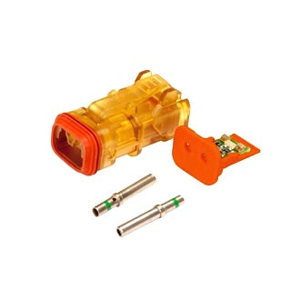 Deutsch 2 Pin Detector Connector Kit with LED indicator 12V