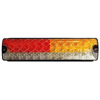 LED Rear Combination Lamp 10-30V Stop/Tail/Ind/Rev 204 x 40mm LH Surface Mount