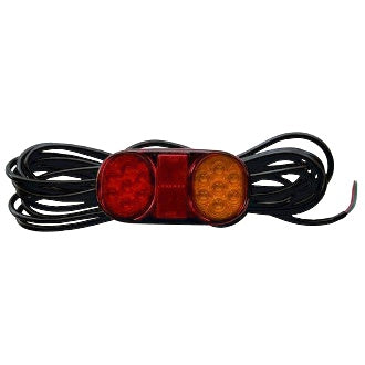 LED Rear Combination Lamp 10-30V Stop/Tail/Ind/Ref/Lic 7.2m RH Submersible 162x80mm