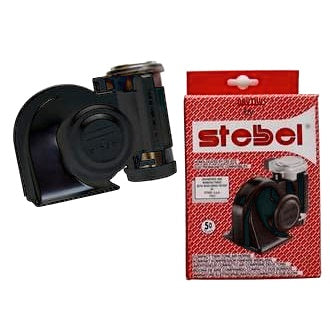 Air Horn Dual Tone 24V 530 & 680Hz Tones 139dB Black Housing