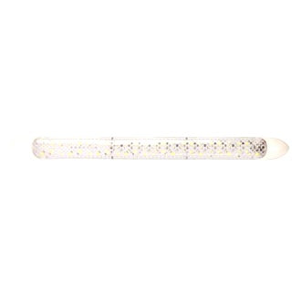LED Interior Strip Lamp White 12V 48 LED Clear Lens White Body 300x25x10mm