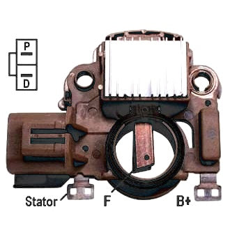 Regulator Mitsubishi Type 12V P D Terminals