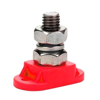 Insulated Stud 10mm Red