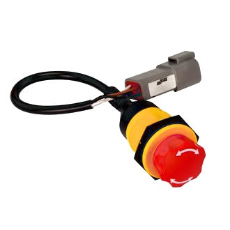 Emergency Stop Switch Push Button Latching Twist Release NO+NC Contacts 40mm IP6K9K