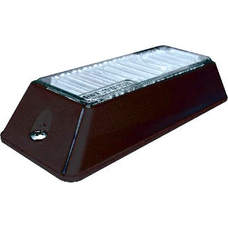 LED Strobe Module White Surface Mount 11-30V 3 LED 3W 12 Function Black Bracket