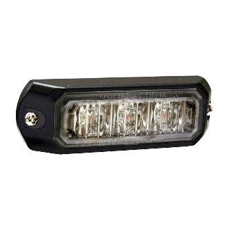 LED Strobe Module Red Suface Mount 11-30V 3 LED 3W 12 Function Black Bracket