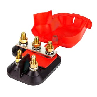 Heavy Duty Mega Fuse Holder Ea ton 2 Way 300A Rating Common I nput Bus Bar