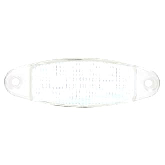 LED Clearance Light Amber 9-32V 4 LED Oval IP67 Clear Lens