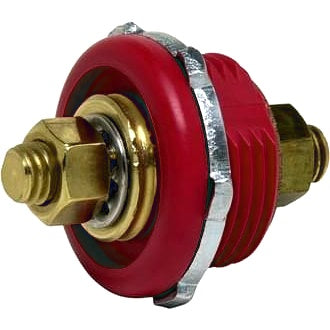 Battery Feed Stud Red 6 - 48V