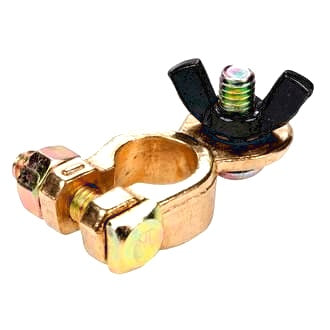 Wing Nut Type Brass Battery Terminal PMV Negative