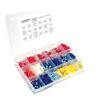 Crimp Terminal Kit 785pcs 18 x Popular Pre-Insulated Crimp Terminals Clear Case