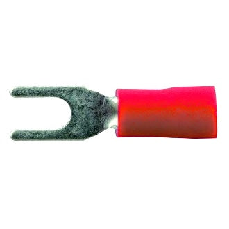 Crimp Terminal Spade 3.5mm Insulated Red Pkt 100