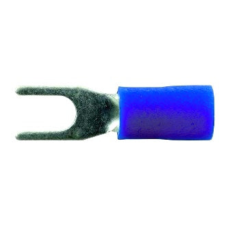 Crimp Terminal Spade 3.5mm Insulated Blue Pkt 100