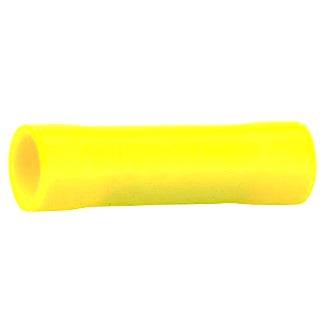 Crimp Terminal Butt Connector 5-6mm Insulated Joiner Yellow Pkt 100
