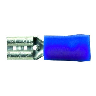 Crimp Terminal Female Blade 4.8mm x 0.5mm Insulated Blue Pkt 100